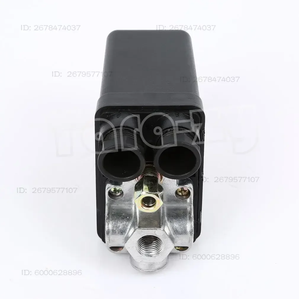 Heavy-Duty 240V 16A Air Compressor Pressure Switch - Auto Load/Unload Control, 90-120 PSI Adjustable (Industrial/Commercial Use)