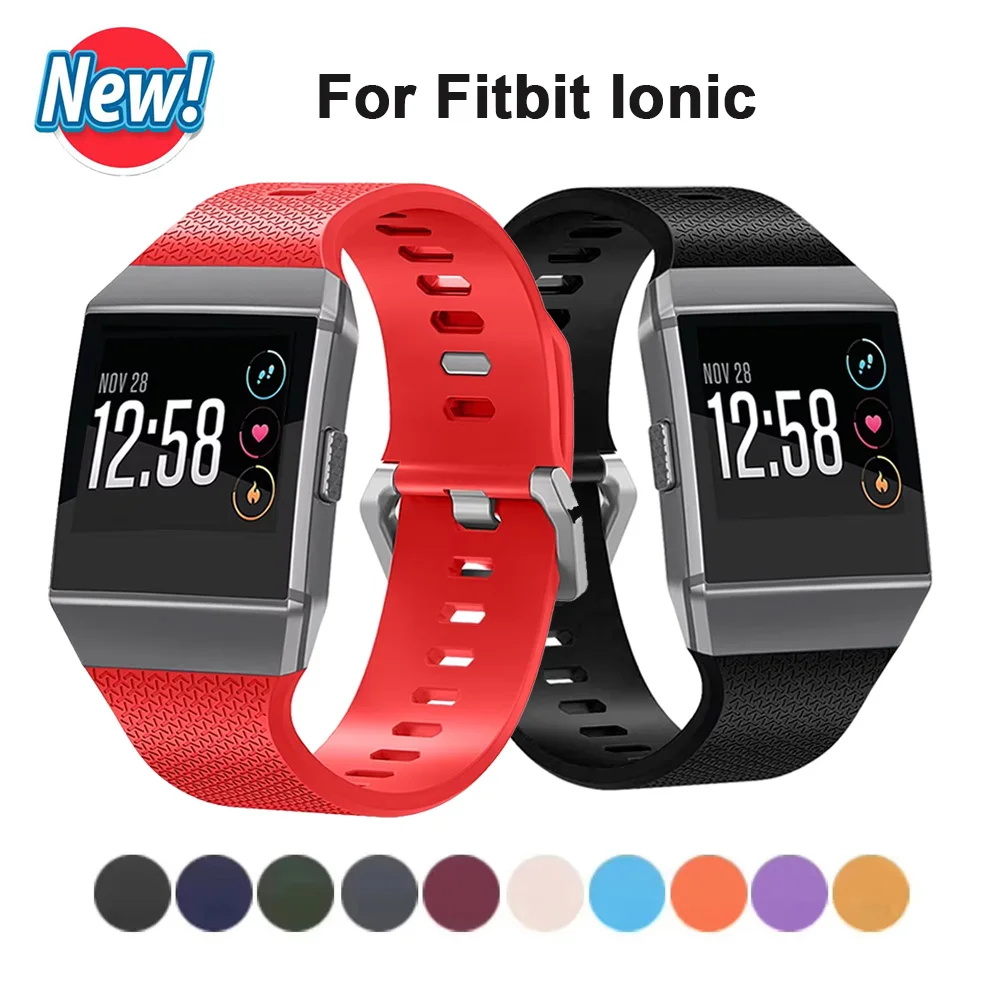 Silicone Strap For Fitbit Ionic SmartWatch Sport Strap Watchbands For Fitbit Ionic Replacement Strap Bracelet Accessories Correa