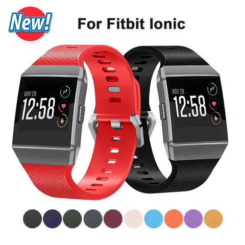 Silicone Strap For Fitbit Ionic SmartWatch Sport Strap Watchbands For Fitbit Ionic Replacement Strap Bracelet Accessories Correa