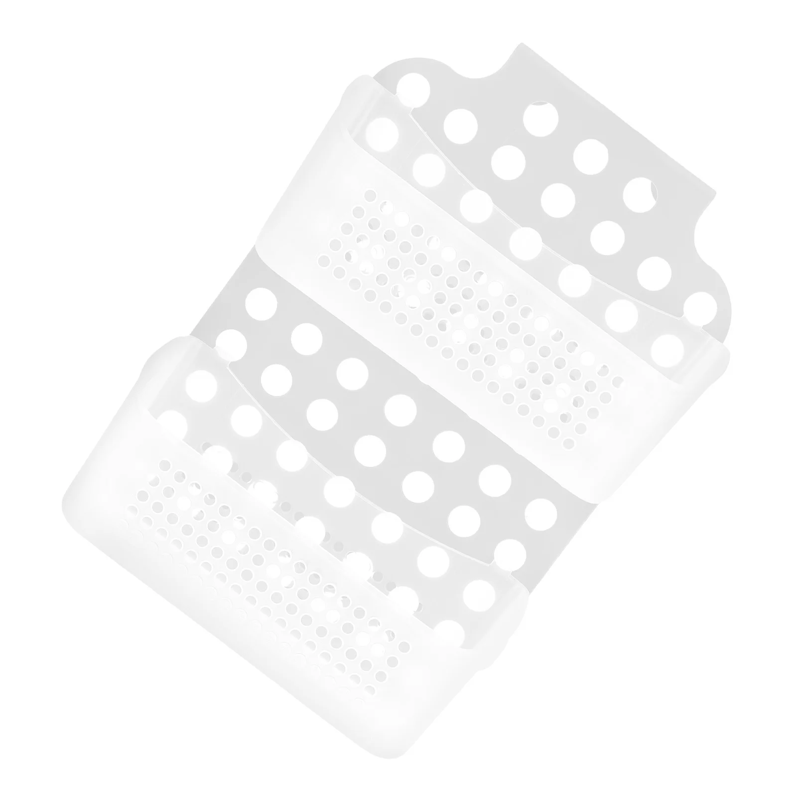 سلة معلقة للحمام بطبقة مزدوجة رف تخزين مثبت على الحائط لمناشف أدوات الزينة بدون منظم تركيب مثقاب