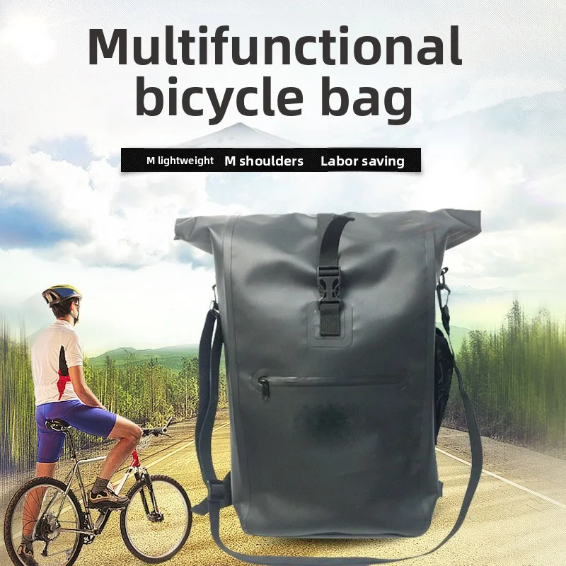 

Waterproof Bicycle Pannier Backpack Cycling Rear Rack Bag Large Capacity Bike Touring Storage Backpack IPX6