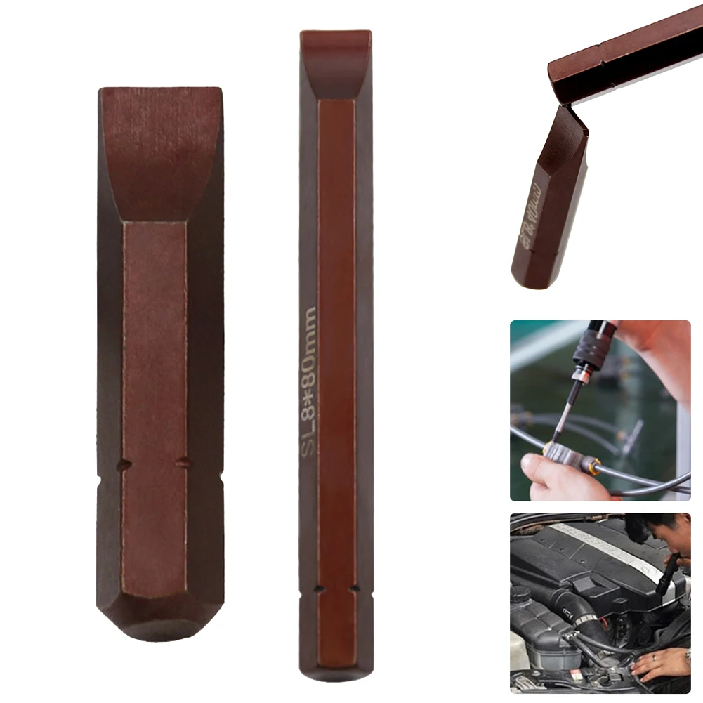 Puntas de destornillador magnéticas potentes con puntas ranuradas y cruzadas, vástago hexagonal de 8mm, hecho de acero de aleación para máxima durabilidad