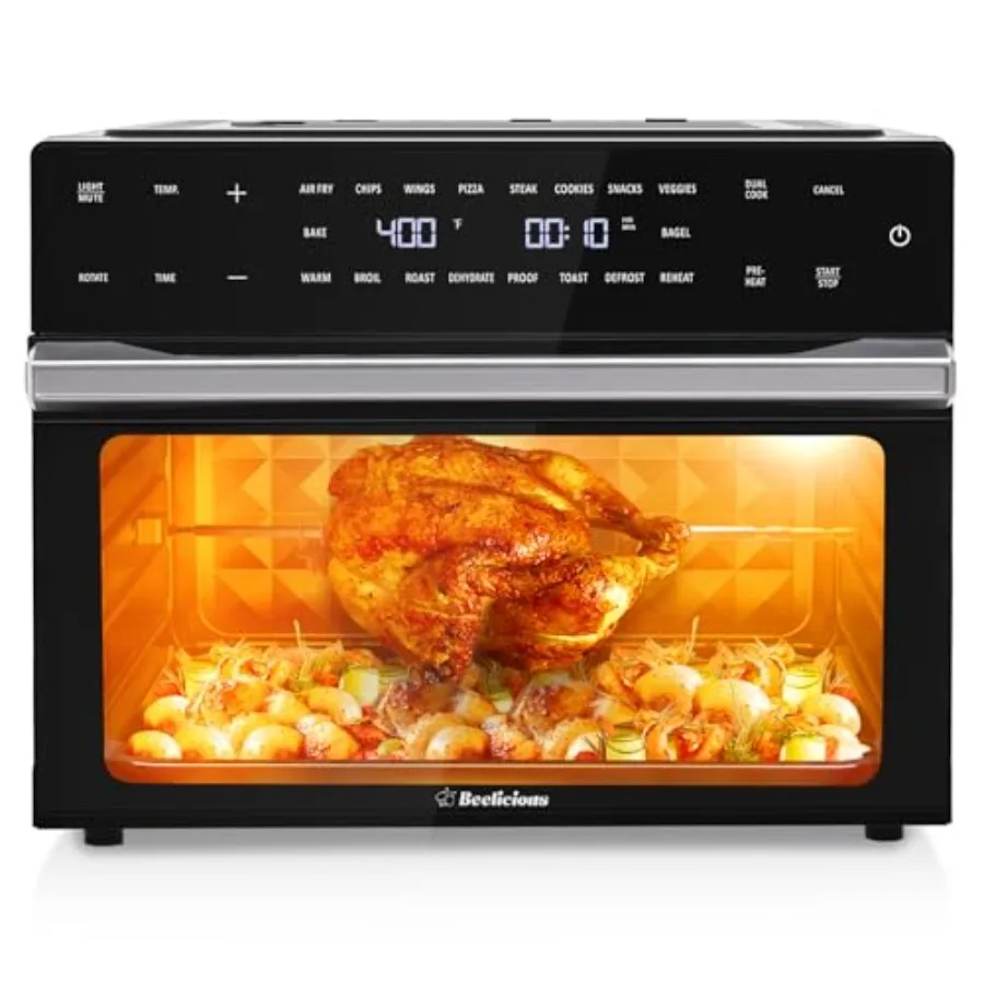 

32QT Extra Large Air Fryer,19-In-1 Air Fryer Toaster Oven Combo with Rotisserie and Dehydrator,Digital Convection Oven Counterto
