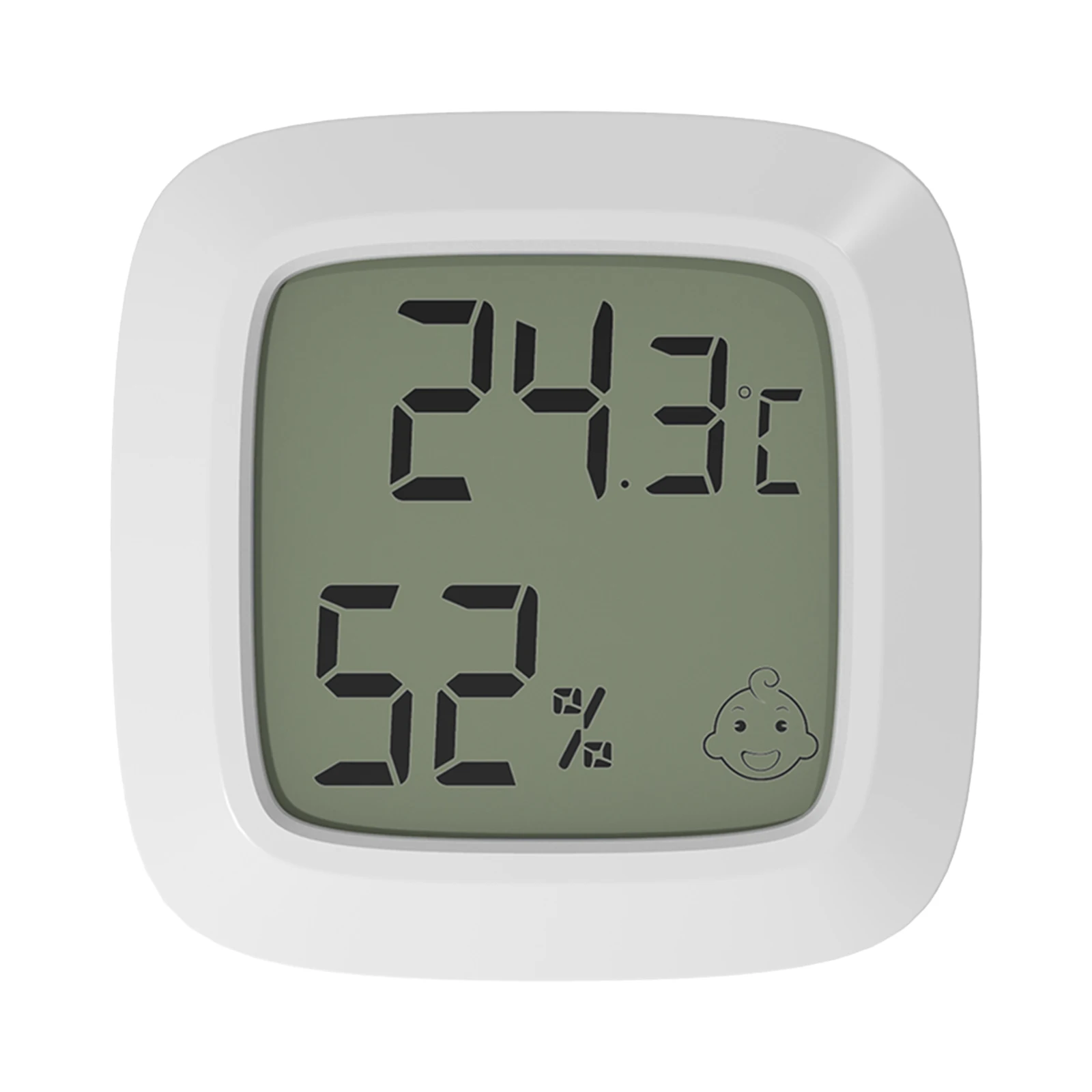 

Indoor Hygrometer Thermometer Mini White Plastic Electronic Temperature Humidity Meters -20℃~60℃ 10%~90%RH 1.77*1.77*0.51inch