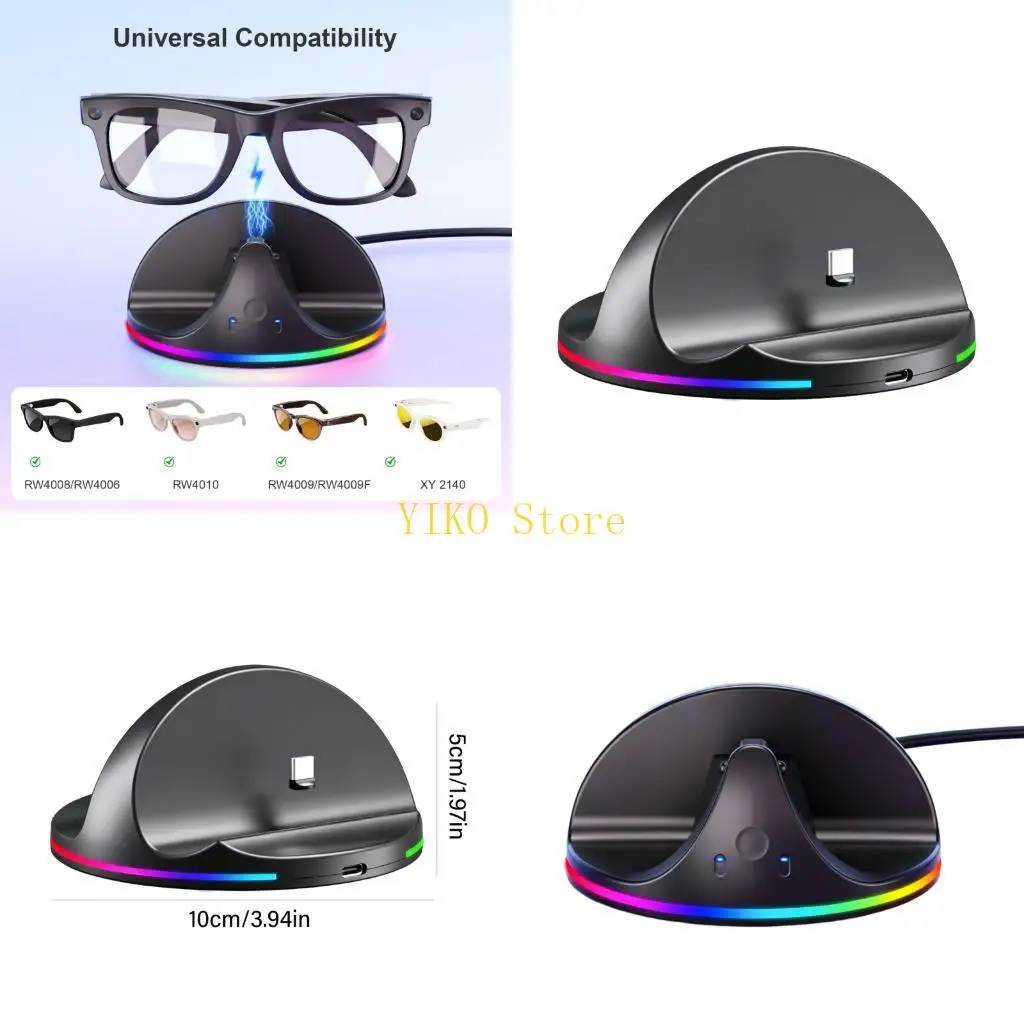 K32C Glasses Storage Dock with Power Charging and Color Base Line