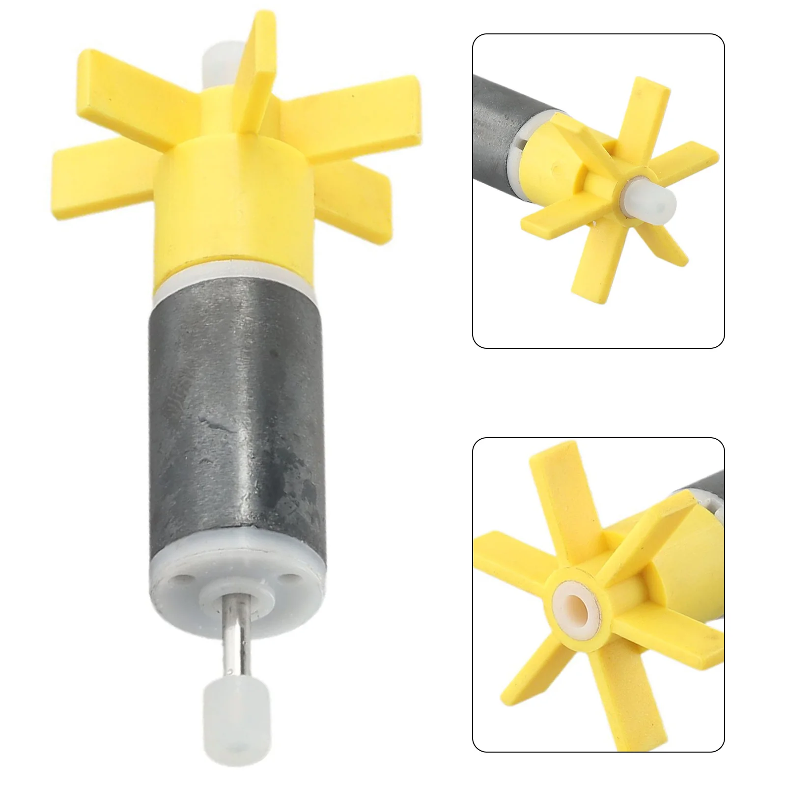 

For Intex Pure Spa Impeller Plastic Pump Rotor Fish Tank For Water Pump Stainless Steel Shaft Yellow High Quality
