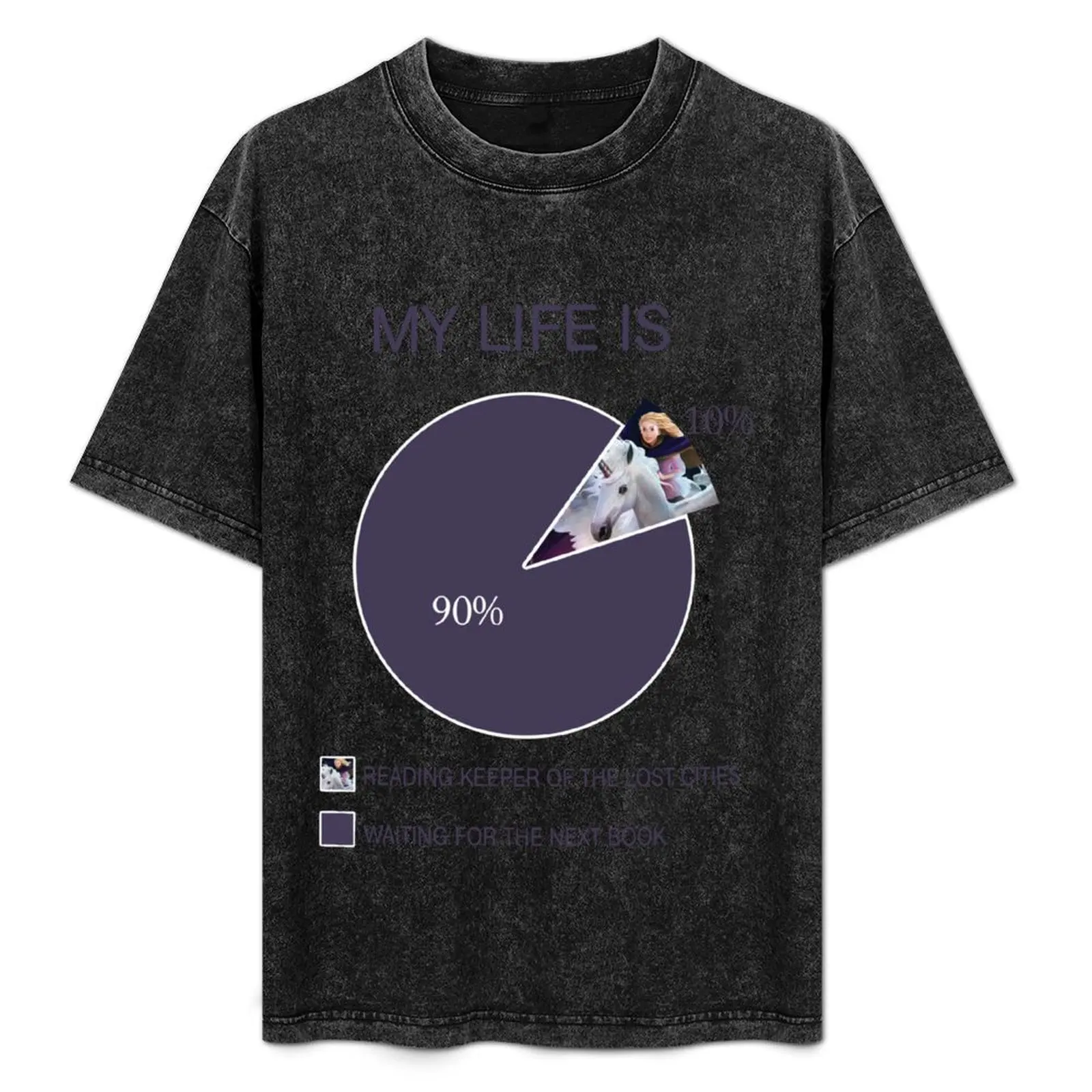 

Waiting For The Next Book T-Shirt Sweat Resistant Workout Tee Shirt