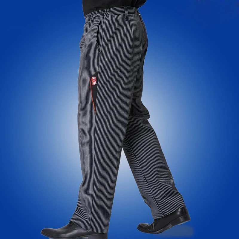 Pantaloni da cucina Pantaloni cargo Catering Lavoro da cucina Pantaloni larghi Abiti da mensa Vita fiorita da elastico per abbigliamento da lavoro da chef