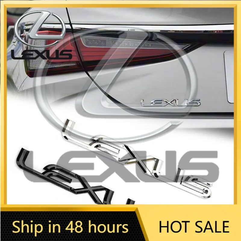 

2026 Hot Interior Stickers ABS Car Rear Trunk Emblem Badge Sticker For Lexus Logo ES300 IS300 IS350 ES250 ES350 IS250 CT200H GS3