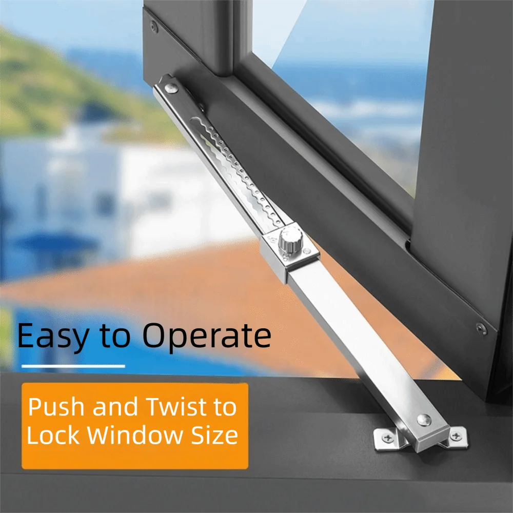 Gusset Stainless Steel Window Limiter Fixed Telescopic Angle Controller Practical Opening Limiter Wind Support Door And Window