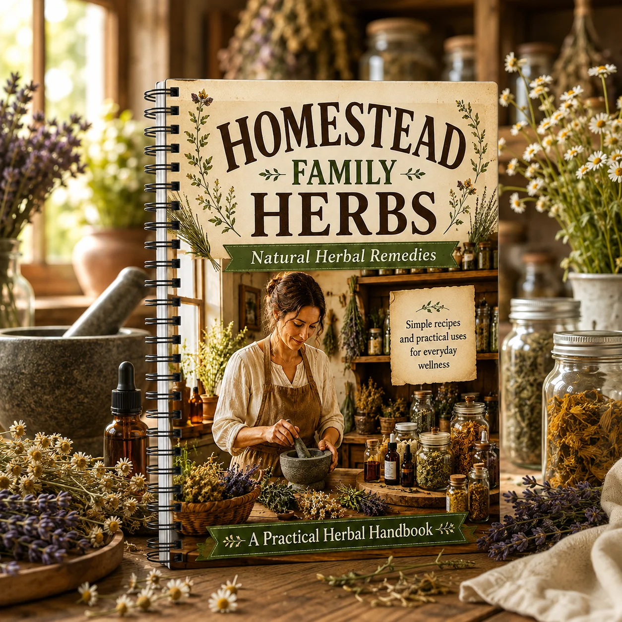 Herbal Wellness Remedy - ホームステッドファミリーハーブ：実用的なハーブハンドブック 自然療法と日々のホームステッドウェルネスのための簡単レシピ