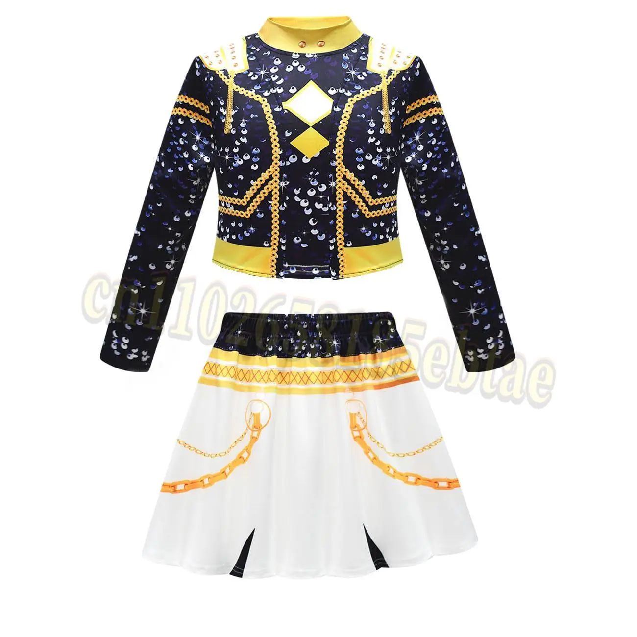 الفتيات ثلاثية الأبعاد الطباعة الرقمية رومي زوي ميرا تأثيري القمم تنورة مجموعة زي Kpop شيطان الصيادين موحدة هالوين حفلة لعب الأدوار الاطفال