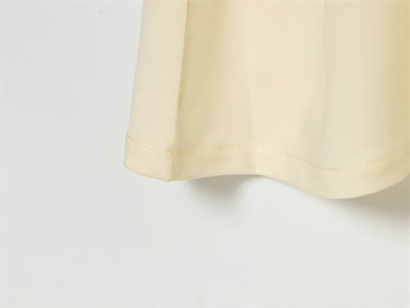 Women's Dress 2026 Summer New Style Solid Color Short Sleeve Ruffle Decor Midi Maxi Dress Elegant and Gentle Romantic