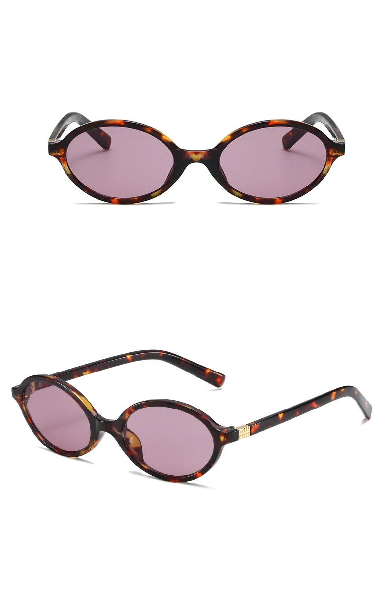 Niedliche ovale Sonnenbrille für Damen, trendige Sonnenbrille mit kleinem Rahmen, klassische Farbtöne, Luxus-Markendesign, Hipster, sexy Brillen – Detail 8