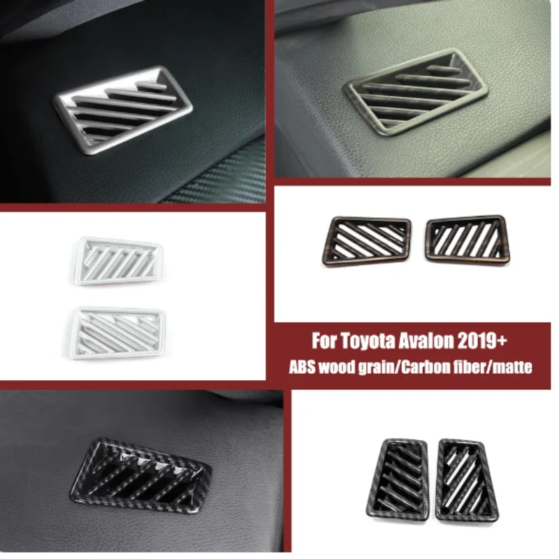 

For Toyota Avalon 2019-2022 ABS carbon Car Dashboard Front Small Air Conditioner Outlet AC Vent frame cover trim Accessories