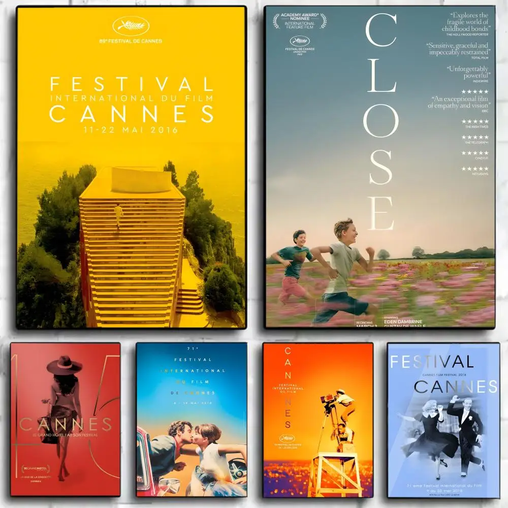 Prestigious Global French Event Cannes Film Festival Poster Wall Art Print Poster Decorative Mural Home Decor Gift Unframed