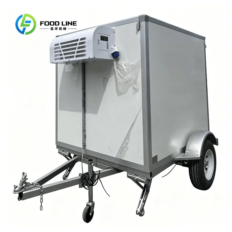Customized Frozen Food Transport Trailer With High Efficiency Cooling Unit And Locking Rear Doors Bulk Order Special Offer
