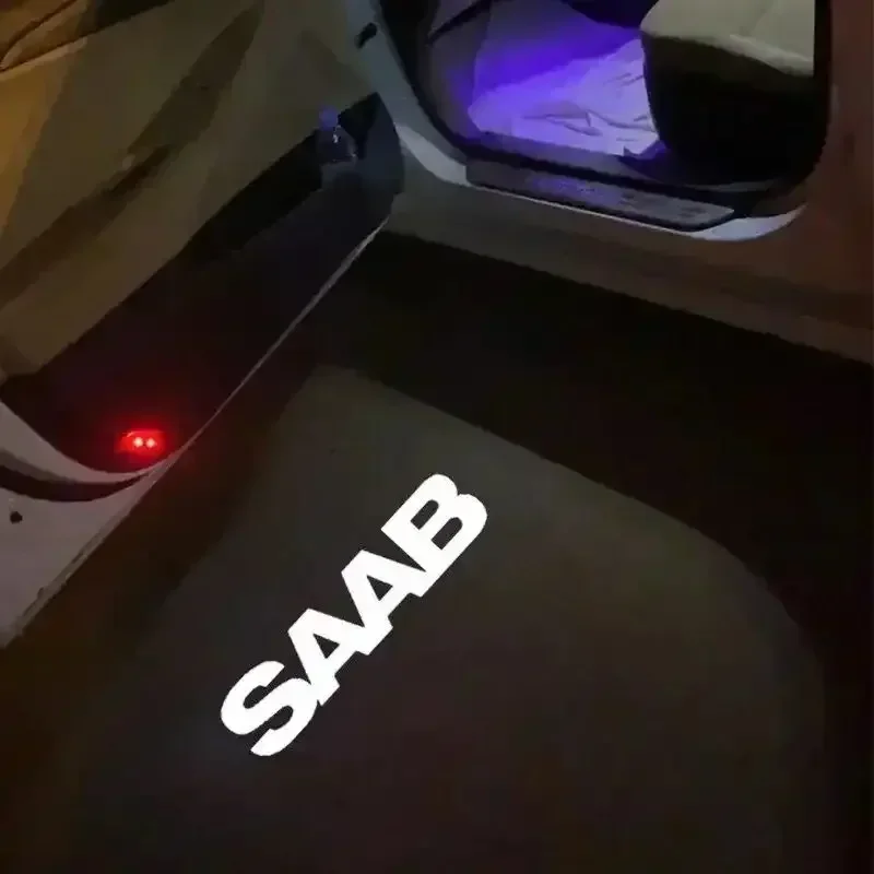 Car Door Welcome Shadow Light For Saab 9-3 93 2003-2012 Saab 9-5 951998-2011 LED Projector Ghost Atmosphere Logo Decorative Lamp