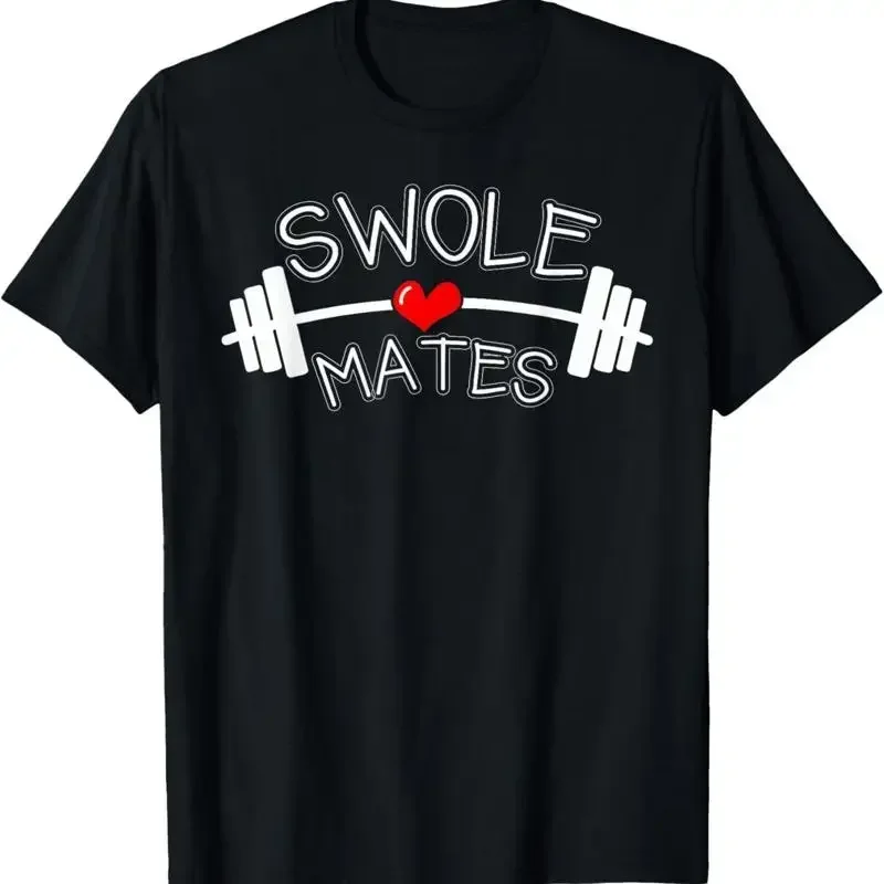 Swole Mates Matching Couples Workout Gym Partner Valentine T Shirt