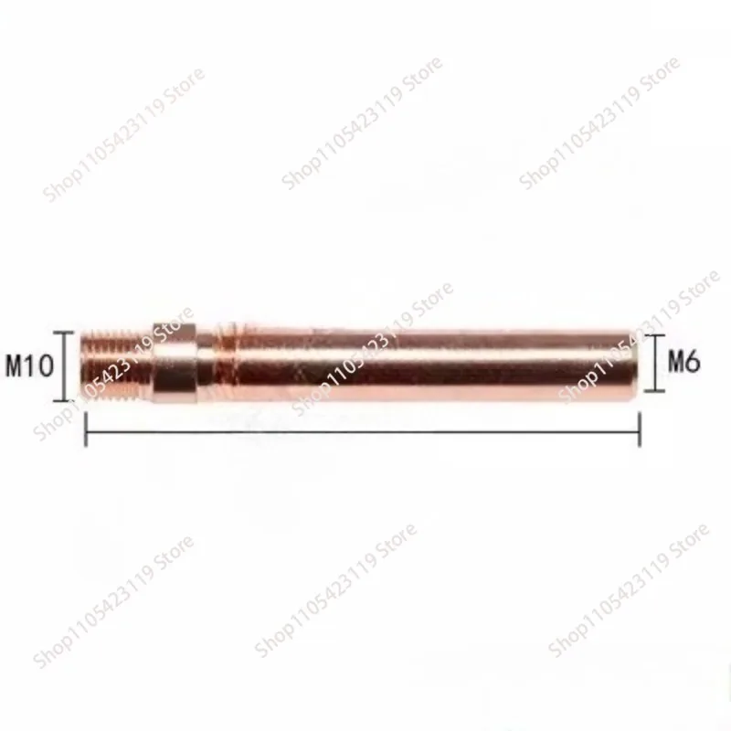 2pcs Welding Mechanical Pistol Head Conductive Connection Copper Rod 350A Connecting Rod 500