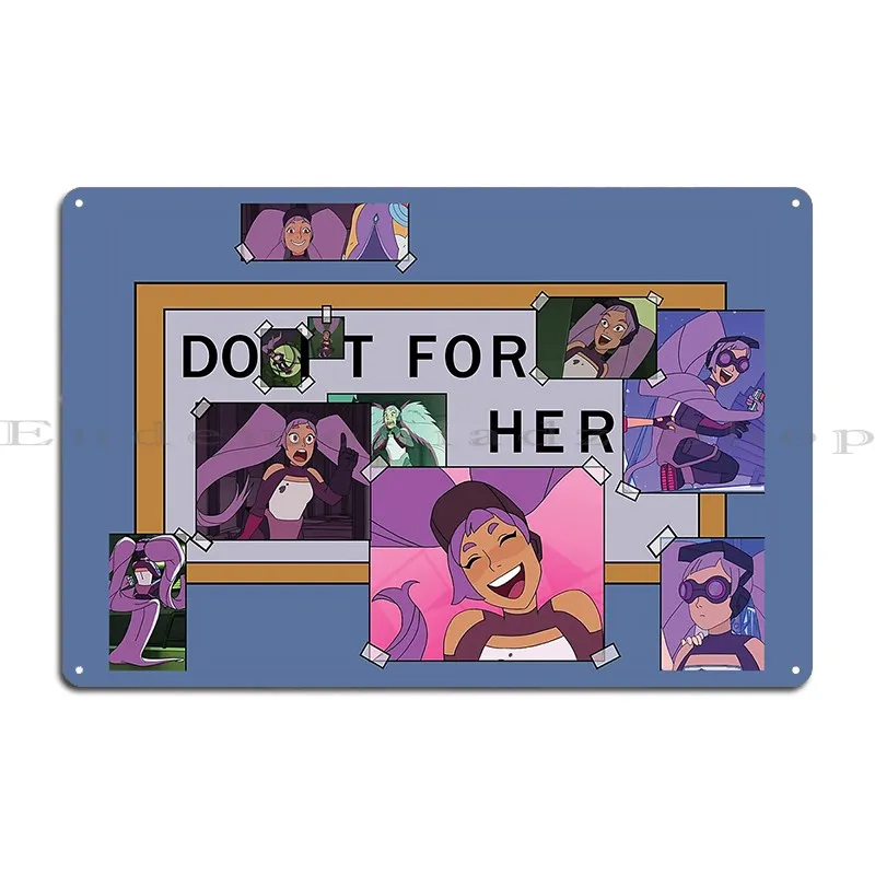 Do It For Her Entrapta Metal Plaque Poster Customized Wall Plaque Party Party Designing Tin Sign Poster