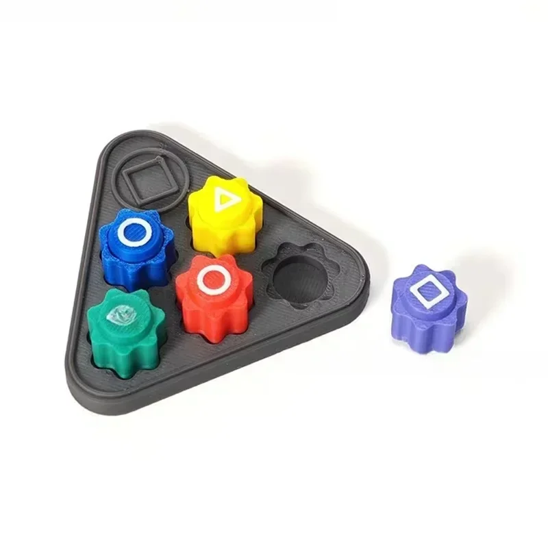 3D Printing Calamari Game Dice Party Game Props Vierkante Cirkel Driehoek Afdrukken Bar Games Party Props Koreaanse Film Play Game