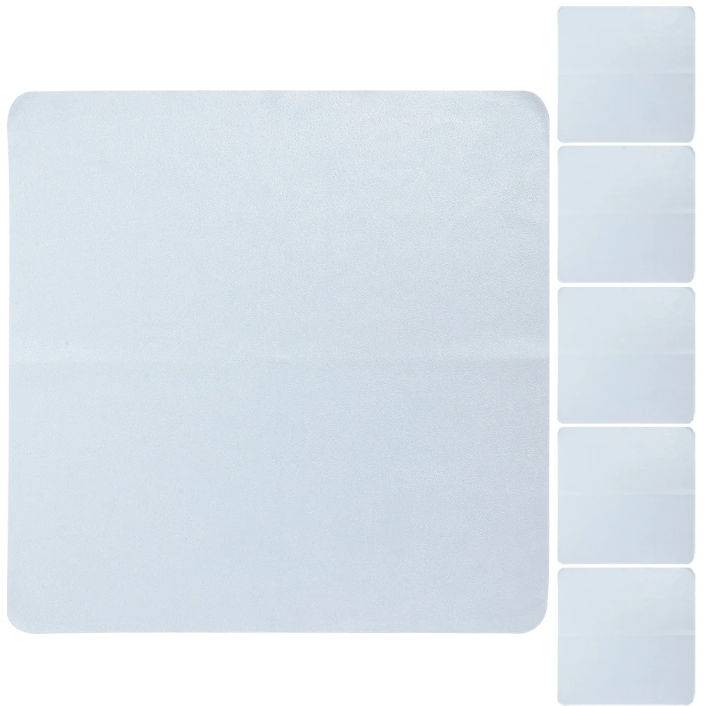 

6pcs Grey Large Microfiber Cleaning Cloth for Eyeglasses Camera Lens Phone Screen Superfine Dust Free Glasses Wipes