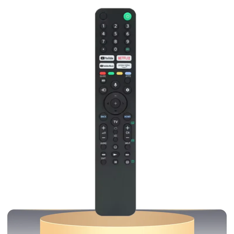 

The TV voice remote control is compatible with Sony models RMF-TX520P KD-43X80J, 55X85J, 65X80J, 65X85J, 75X80J, KD-85X85J, and