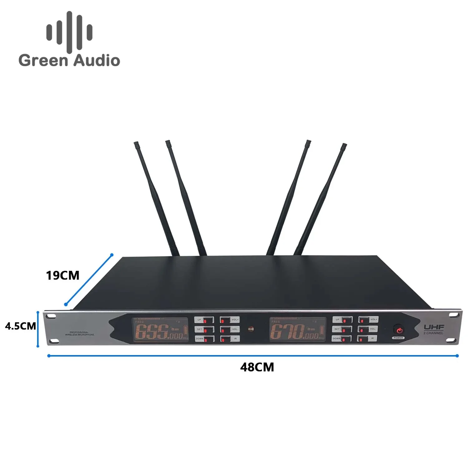 

GAW-BR830 Профессиональный KTV ручной микрофон для Домашнего Караоке UHF беспроводной с шумоподавлением