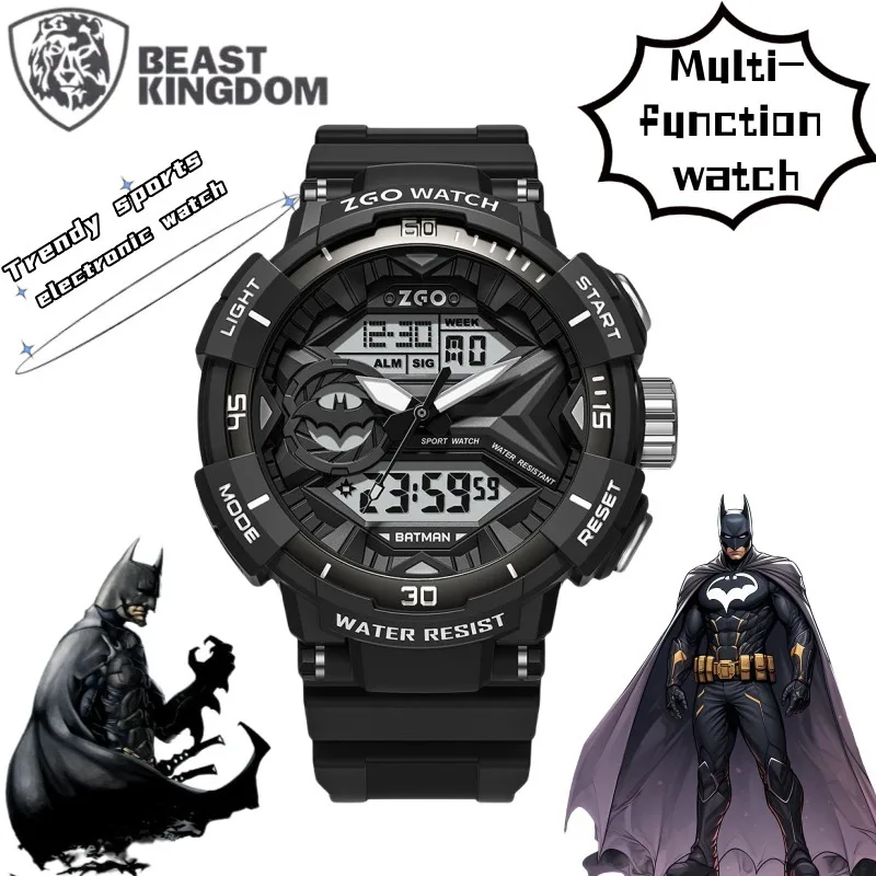 

New BeastKingdom Batman cartoon secondary yuan multifunctional student watch creative anime neighborhood sports electronic watch