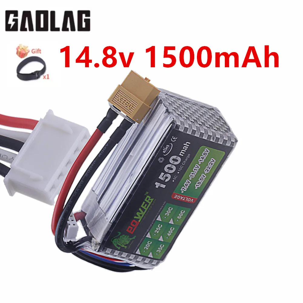 1500mAh 14.8v Li-po Battery For RC Airplane Helicopter Toys Car Boats Drone 4s 14.8V High-Power Battery