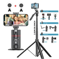 Selfie Stick with Stabilizer Auto Face Tracking Tripod for Mobile Wireless Selfie Stick Tripod Handheld Gimbal Stabilizer