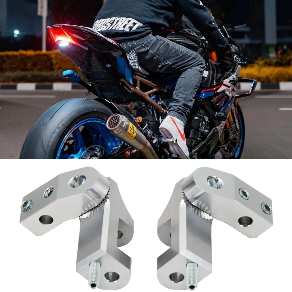 

New Motorcycle Adjustable Driver Footrest Passenger Footpeg Lowering Kit For BMW R1100GS R1100RS R1200ST R 1100 GS RS R 1200 ST
