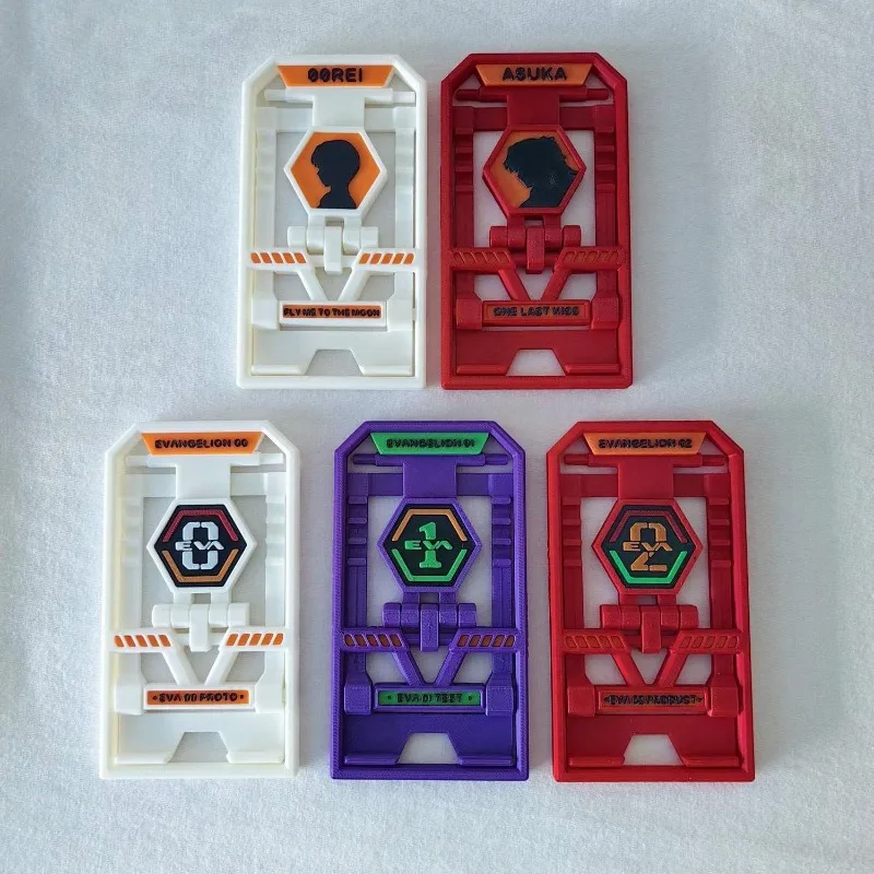 

Cartoon EVA Desktop Mobile Phone Stand Anime Neon Genesis Evangelion Foldable Creative Personalized Deformation Stand Ornament