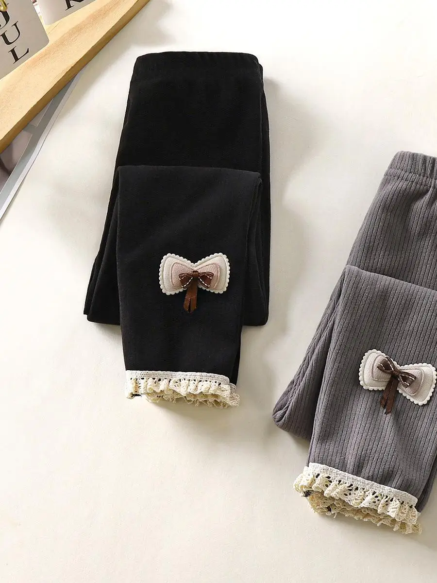 

Детские тонкие бархатные брюки, весенне-осенние детские базовые брюки, верхняя одежда, кружевные длинные брюки, одежда для малышей