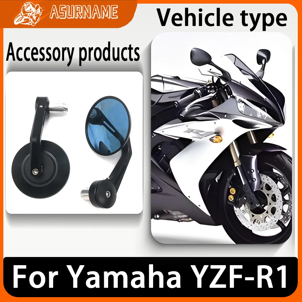 

Motorcycle Rearview Mirror Handlebars Rearview Mirror Retro Handlebars Side Mirror Accessories For Yamaha YZF-R1 YZFR1 YZF R1