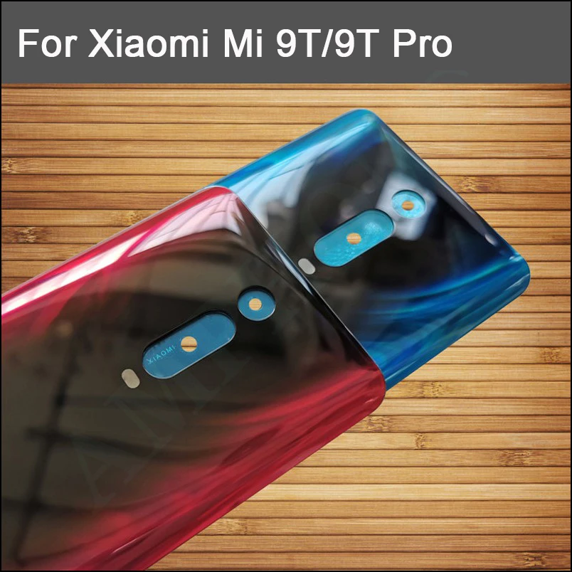 

Новинка для Mi 9T/Mi 9T Pro, запасные части, задняя крышка батарейного отсека, дверца для XM Mi9T/Mi 9T Pro, 3D стеклянная крышка батарейного отсека для телефона