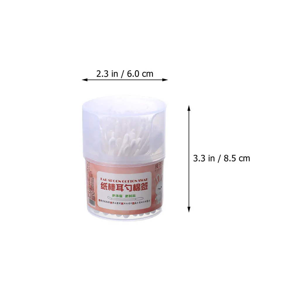 4 صناديق من مسحات القطن برأسين للاستعمال مرة واحدة، أدوات تنظيف الأذن بألوان متنوعة للبالغين، مسحات قطنية