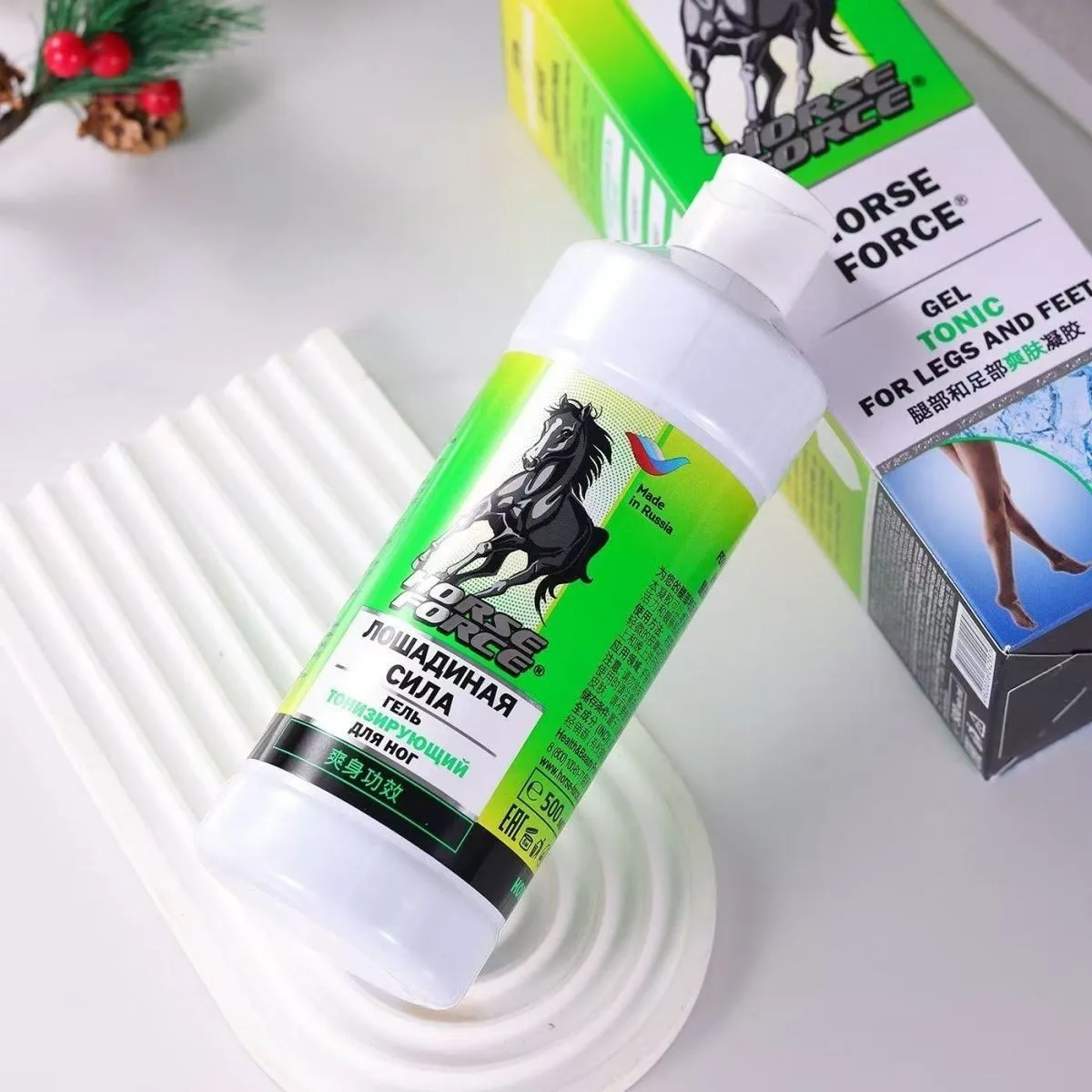 Russian Horse Oil Massage Balm, Improves Microcirculation & Deeply Nourishes Skin, Herbal Body Care for Muscles & Joints