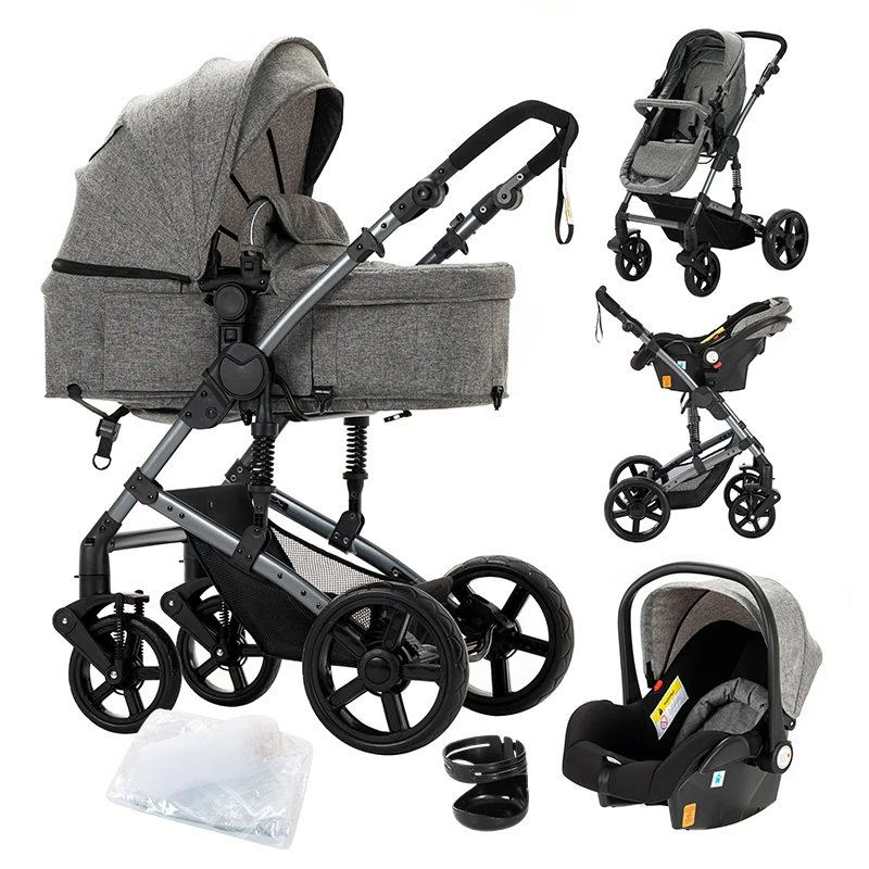 Baby Strollers 3 in 1 Stroller baby carriage Baby Walker Baby Strollers Baby Stroller Car for Newborn High Landscape Stroller