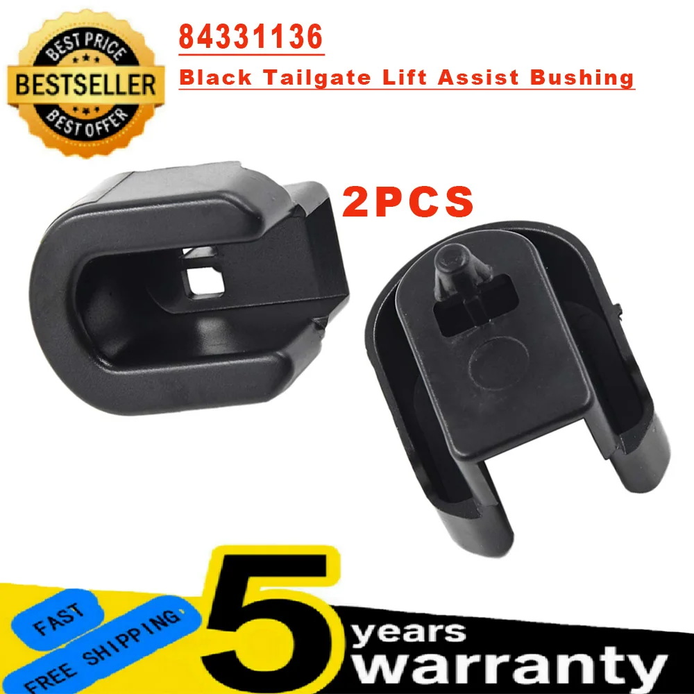 2PCS Car Rear Right Side Black Tailgate Lift Assist Bushing 84331136 For Sierra For Silverado 2014-20 84131760 22966936