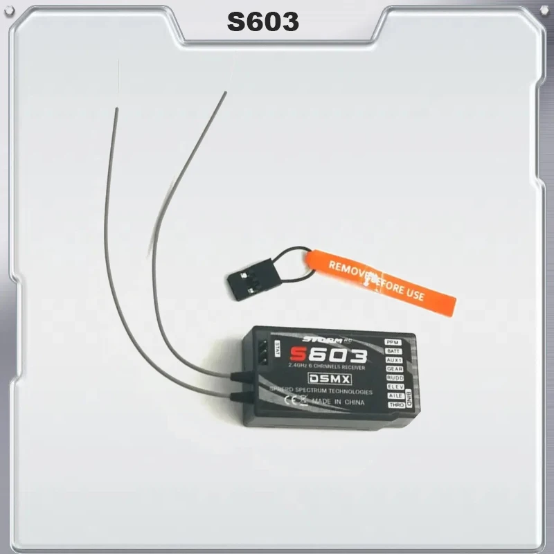 S603 6CH 2.4G Receiver COMPATIBLE WITH DX6i JR DX7 PPM Quadcopter for Helicopters Quardcopters RC Airplane DSMX