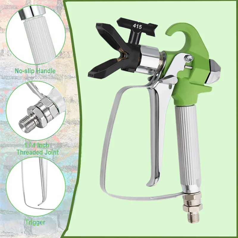 13-piece airless spray gun set, equipped with 6 nozzles (213, 315, 415, 517, 619, 623), 5 filters and nozzle protectors, suitabl