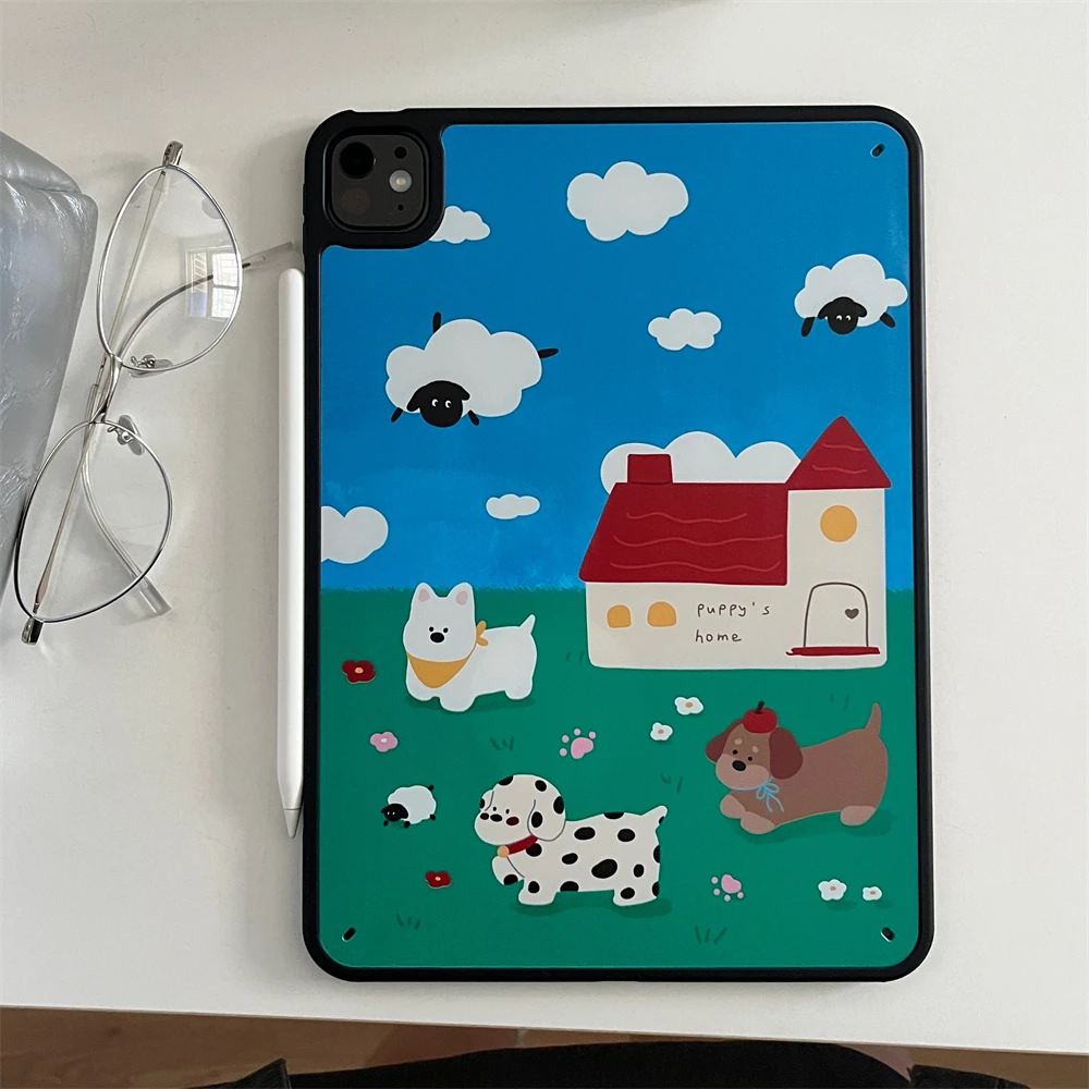 

Acrylic Hard Case For iPad 10th 11th 2025 2024 Pro 11 Air 11" 4 5 10.9 10.2 7th 8th 9th 9.7 5th 6th Mini6/7 Pro10.5 Cover Puppy