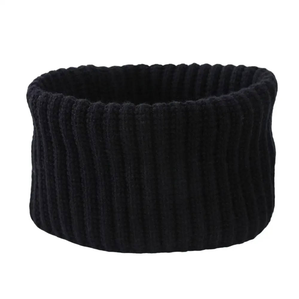 Cashmere Neck Warmer Knitted Neck Scarf Warm Windproof Cervical Collar Thick Design Winter Scarf Men Women Collar Ring Scarf