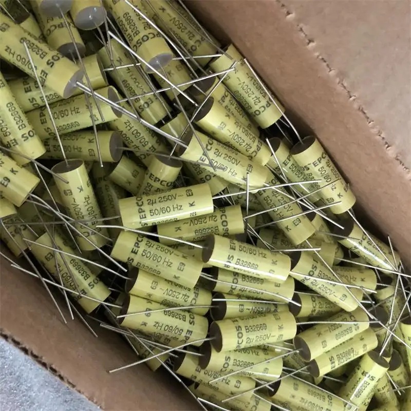Brand new original B32669 2UF250VAC high-end axial frequency division stepless capacitor 32*12MM