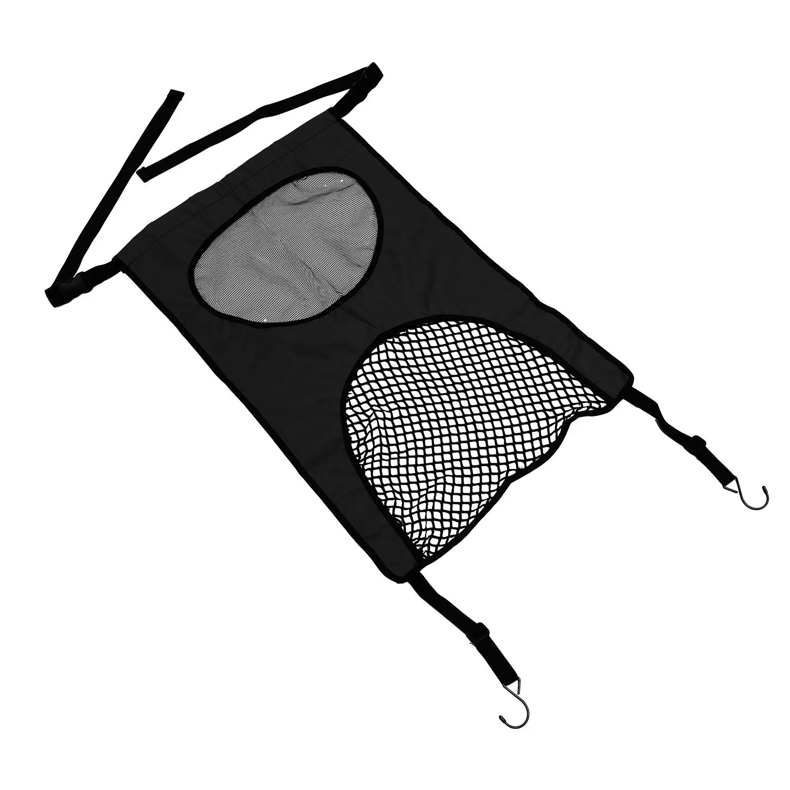 

Cars Rear Seat Protection Net Vehicle Pet Barrier Safe Barriers for Dogs Black
