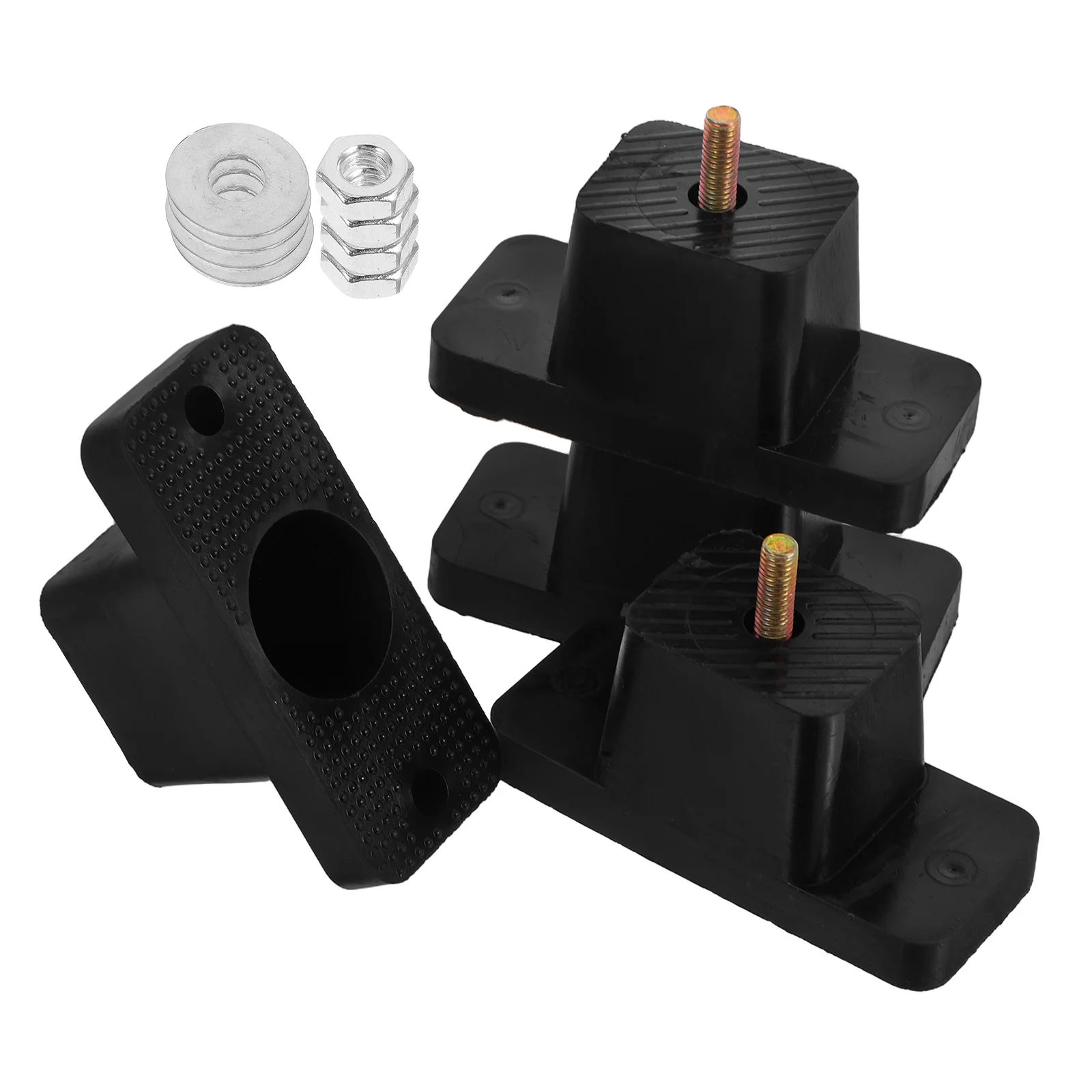 

4 Pcs Rubber Vibration Pads Sound Absorbing Anti Outdoor Air Conditioner Furniture Parts Mats Thickened Pad