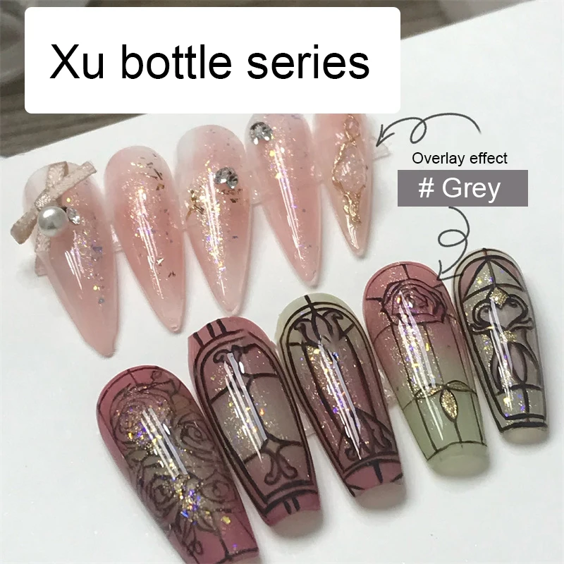 Pegamento de uñas para arte de uñas, brillo suave, brillo fino único, esmalte de uñas, inspiración de Arte de uñas bellamente brillante, Chic, Popular