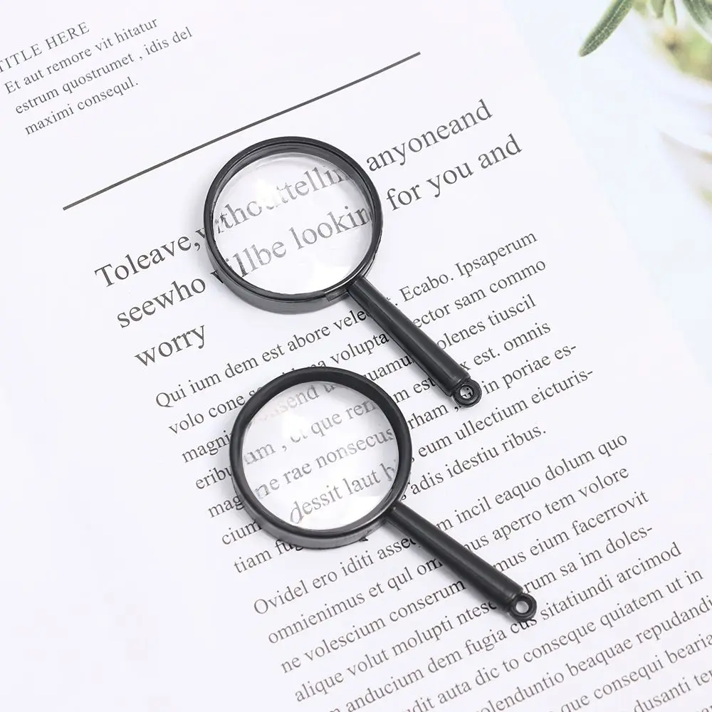 5X Magnifying Glass For Kids Seniors Handheld Reading Magnifier 25mm Magnifying Lens For Reading Science Nature Exploration